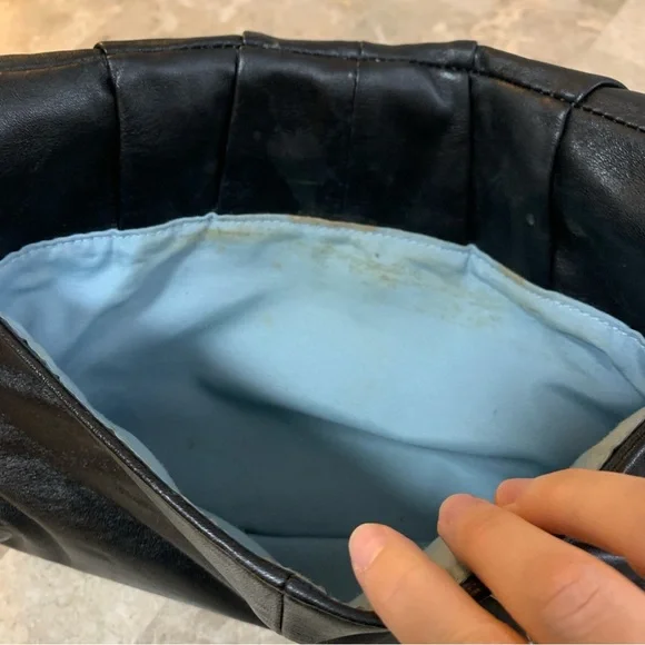 Authentic Coach Soho Y2K Black Leather Bag Vintage Big Buckle Flap Shoulder Hobo - Picture 16 of 16